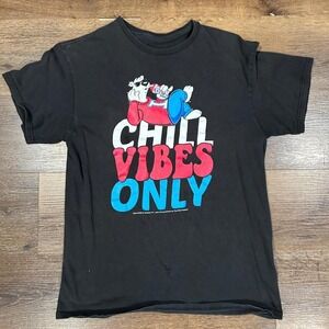 Icee of America Chill Vibes Only Polar Bear Graphic T-Shirt Mens Black M/L